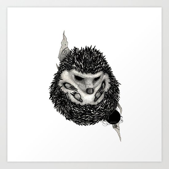 H3D93H09 (Hedgehog) Art Print