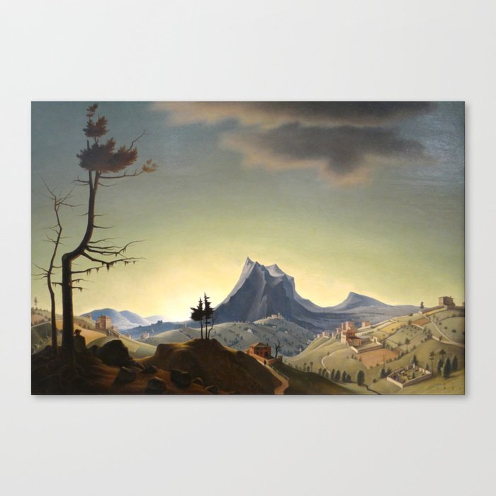 Franz Sedlacek - Evening Landscape - Abendlandschaft Canvas Print