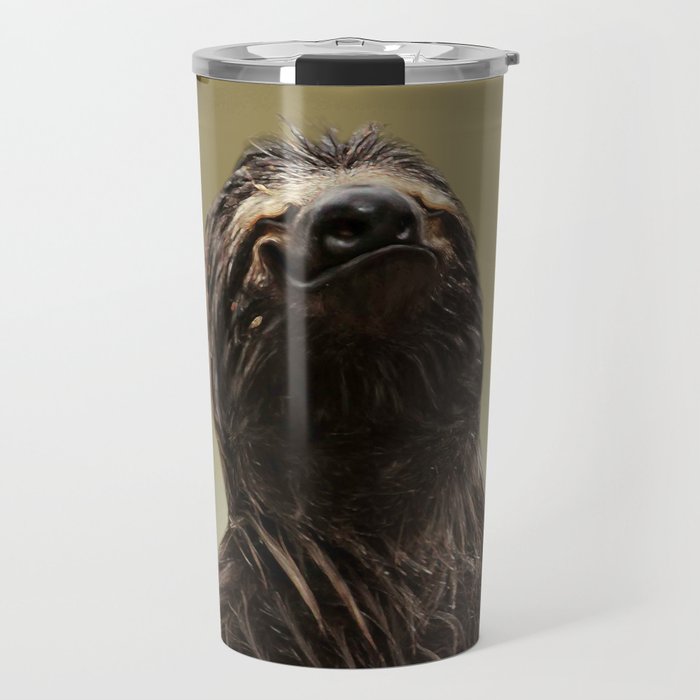 Smiling Sloth Selfie Travel Mug