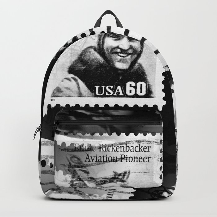 Nostalgic Stamps In Black And White #decor #society6 #buyart Backpack