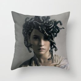 Young Medusa Throw Pillow
