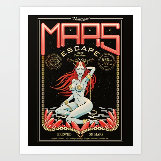 the mars escape Art Print