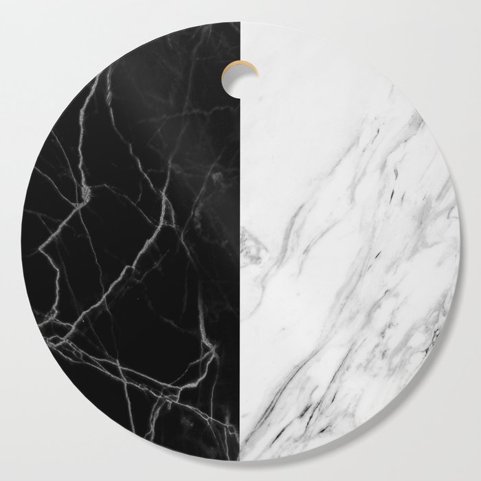 Black And White Marble Cutting Board By Matteandmarble Society6 Attention, marble is a natural stone type and all marble boards are handmade and unique. society6