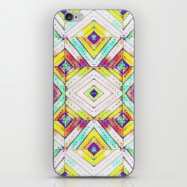 Colorful Diamond Mandala Pattern iPhone Skin