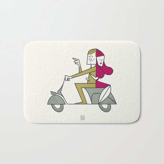 Lovers hug Bath Mat