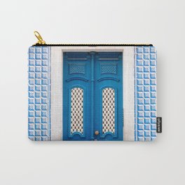 The blue door of Lisbon | Portugal fine art travel photography print Carry-All Pouch