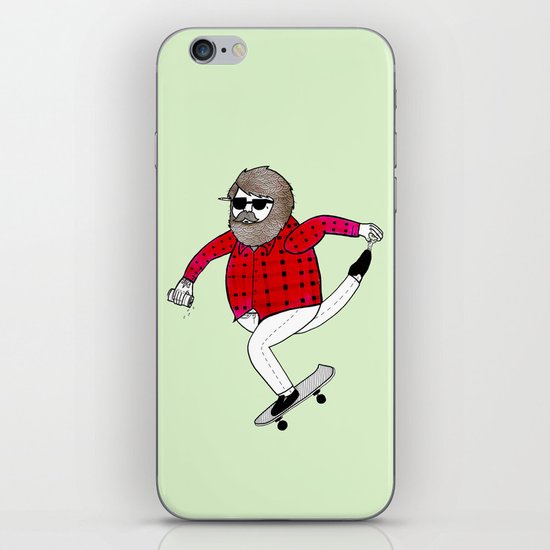 On how to overcome certain obstacles while skateboarding iPhone & iPod Skin