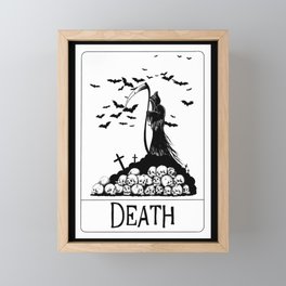 Death Tarot Card Framed Mini Art Print