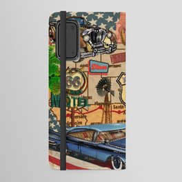 Vintage Route 66 poster.  Android Wallet Case