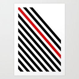 80s stripes Art Print