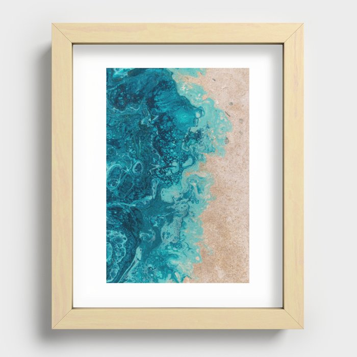 Shallow Sea Recessed Framed Print