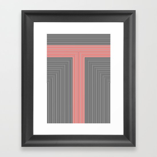 T like T Framed Art Print