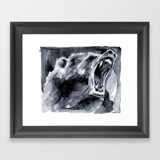 Mighty Grizzly Framed Art Print