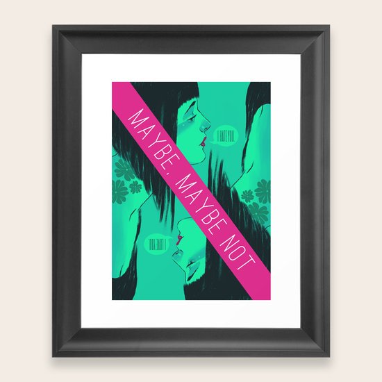 Love/Hate Framed Art Print