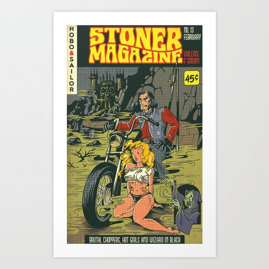 Hobo and Sailor. Stoner Magazine Art Print