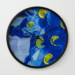 Blue addicted Wall Clock