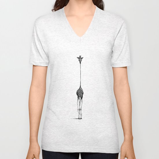 Giraffe Unisex V-Neck