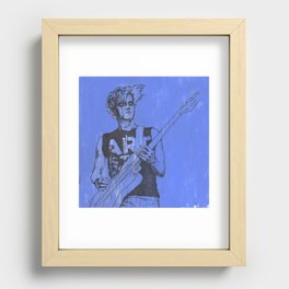 Bass Player Recessed Framed Print
