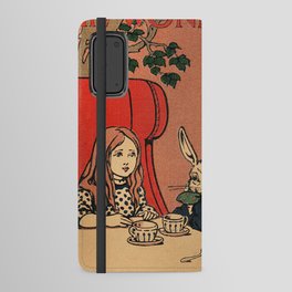 Vintage Alice's Adventures in Wonderland Book Cover Android Wallet Case