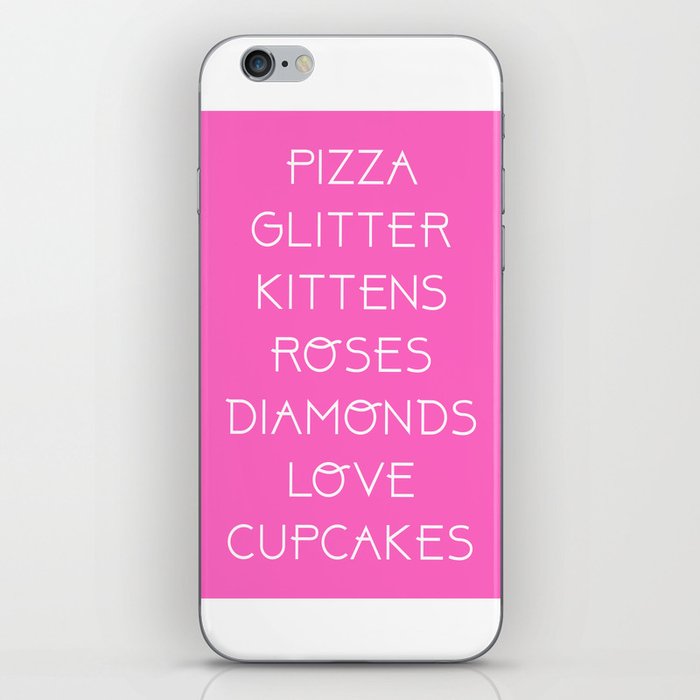 Pizza, Glitter, Etc. iPhone Skin