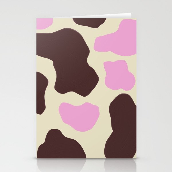 Colorful, Howdy 70s Cow Spots Stationery Cards