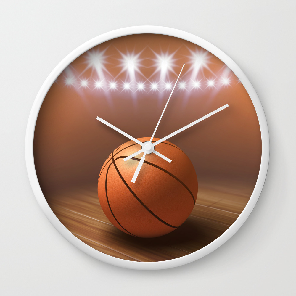 Basketball Game Wall Clock By Nobeastsofierce Society6