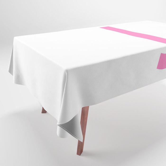 LETTER j (PINK-WHITE) Tablecloth