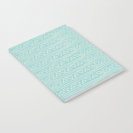 Blue Scribbles Pattern 05 Notebook