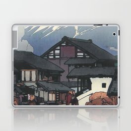 Japanese Woodblock art Fuji from Funatsu 1928 Yoshida Hiroshi Laptop Skin
