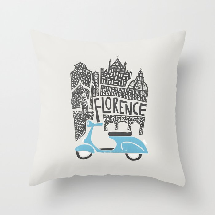 Florence Cityscape Throw Pillow