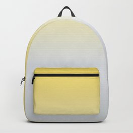 Yellow Gray Pastel Gradient. Backpack