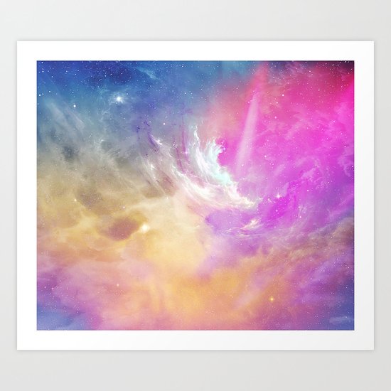 Galactic waves Art Print