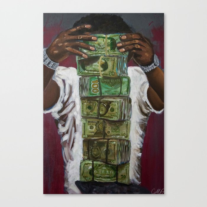 "More Money, More Problems" Canvas Print