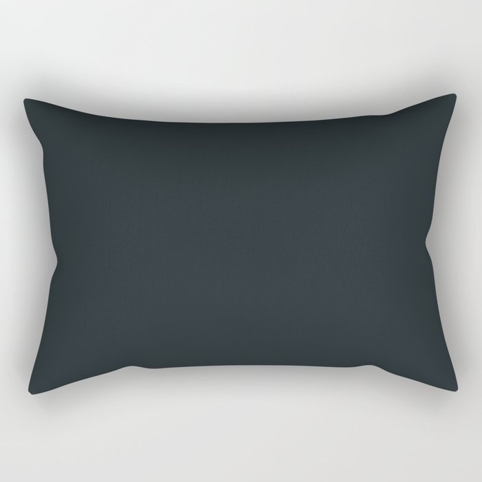 Shadowy Black Rectangular Pillow