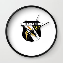 flag of Kourou, french guiana Wall Clock