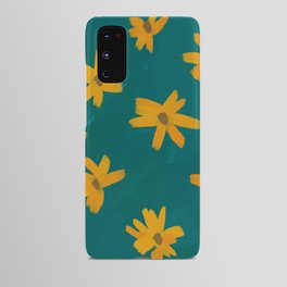 Flowers On Turq Pastel Android Case