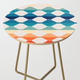 70s Colors Ethnic Kilim Side Table