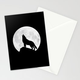 Howling Wolf - Moon Stationery Cards
