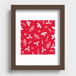 red leaves Recessed Framed Print