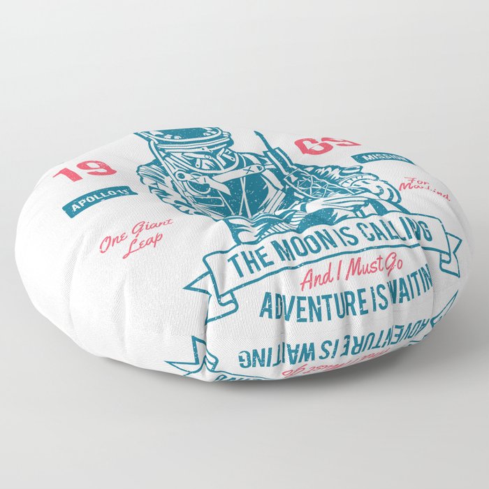 Outer space Adventure - Born to be an astronaut Floor Pillow
