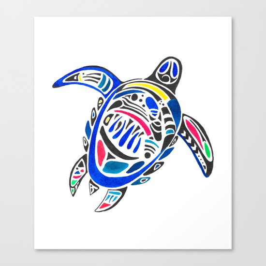 Declan The Sea Turtle Canvas Print