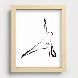 Yoga pose4 Recessed Framed Print