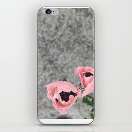 pink poppies iPhone Skin