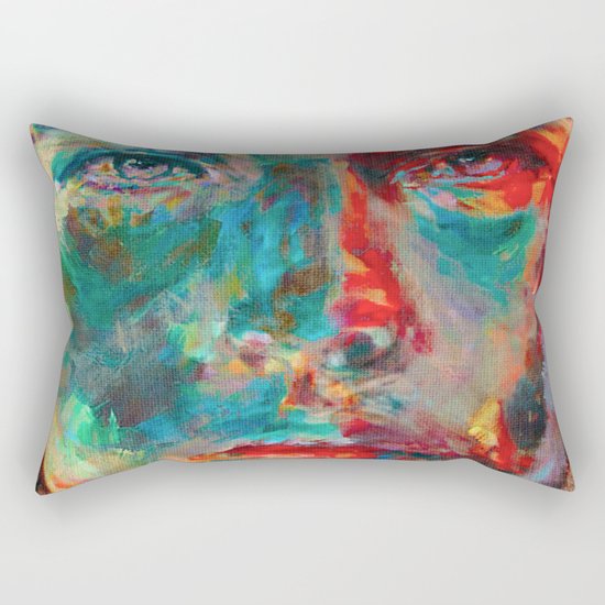 Face in Saturated Color's 2 Rectangular Pillow