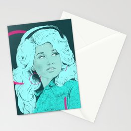 Dolly Parton portrait illustration Stationery Cards