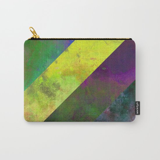 45 Degrees - Abstract, textured, diagonal stripes Carry-All Pouch