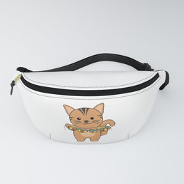 Autism Awareness Month Puzzel Heart Cat Fanny Pack