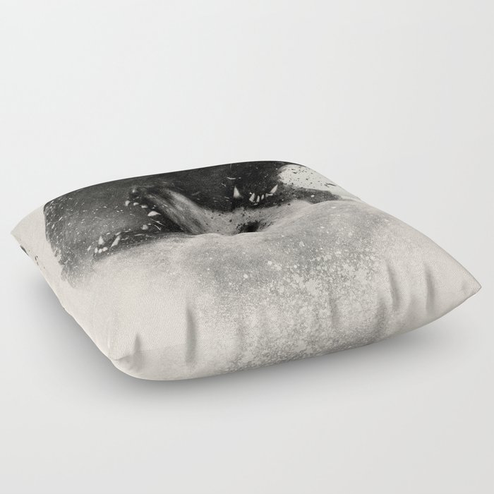 Polar Opposites  Floor Pillow