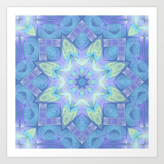 End of Winter Mandala Art Print