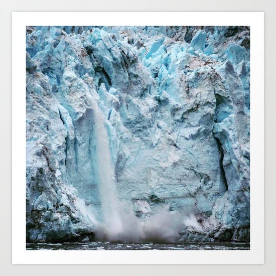 Falling Ice- Edit 2 Art Print